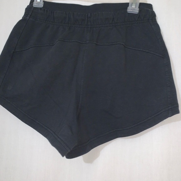 Lululemon Inner Glow Short 3” Terry Athletic Shorts Black Size 6 (Like New) - Picture 9 of 13